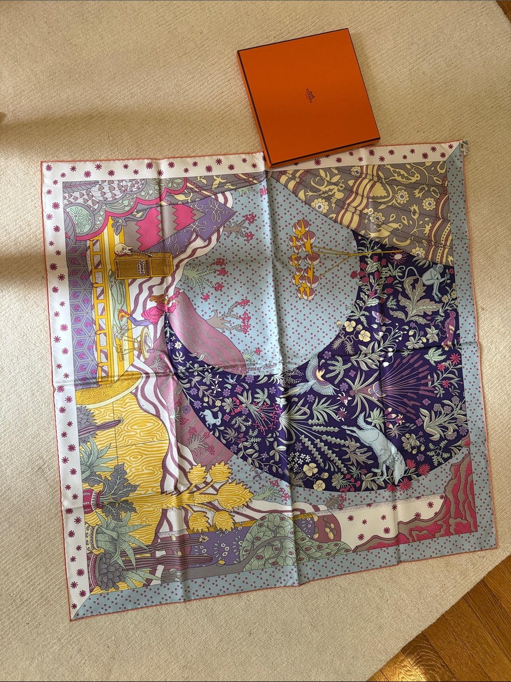 Hermes Le Premier Chant Scarf NWT